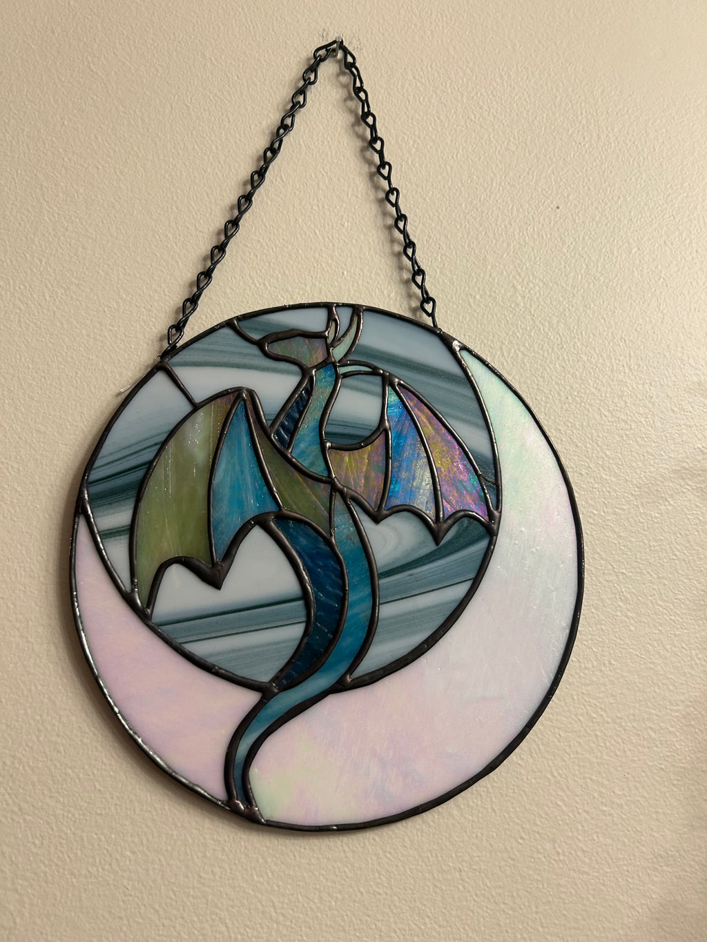 Stained Glass Moon Dragon