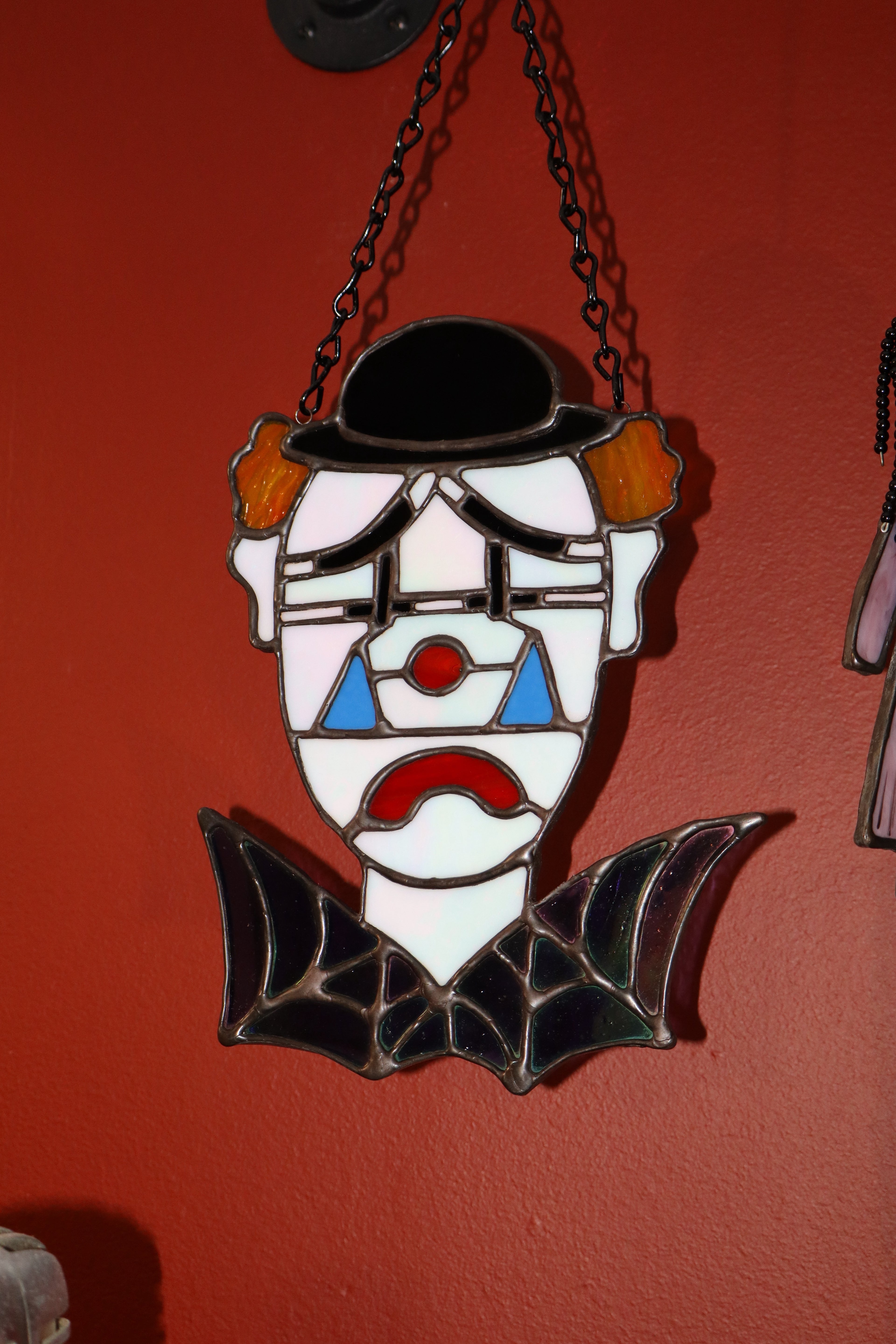 Stained Glass Sad Clown