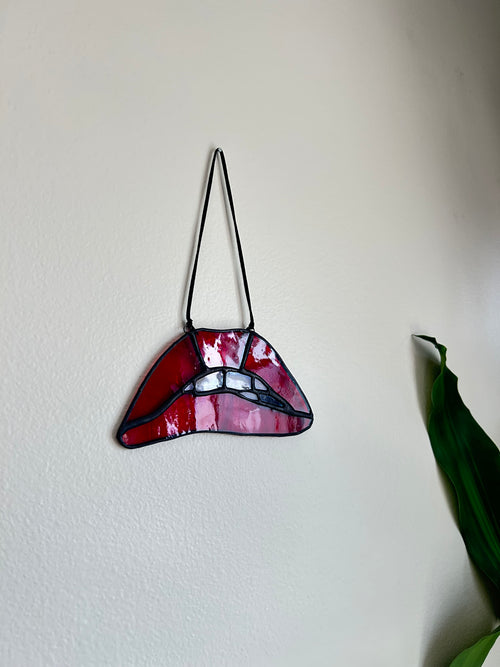 *MADE TO ORDER* Rocky Horror inspired Stained Glass Mouth