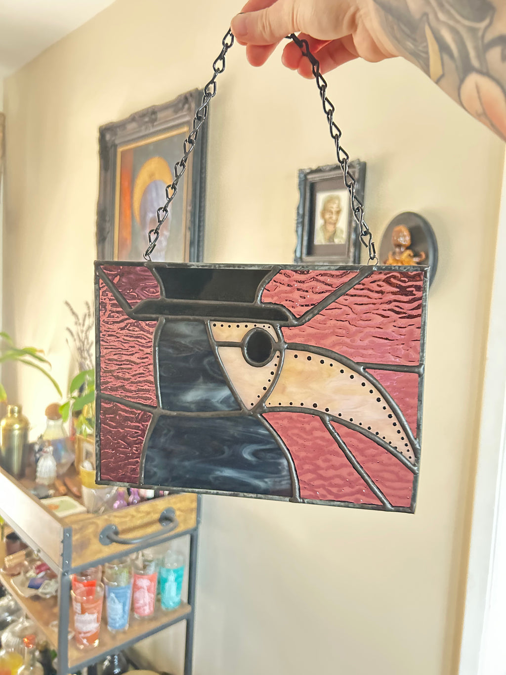 Stained Glass Plague Doctor