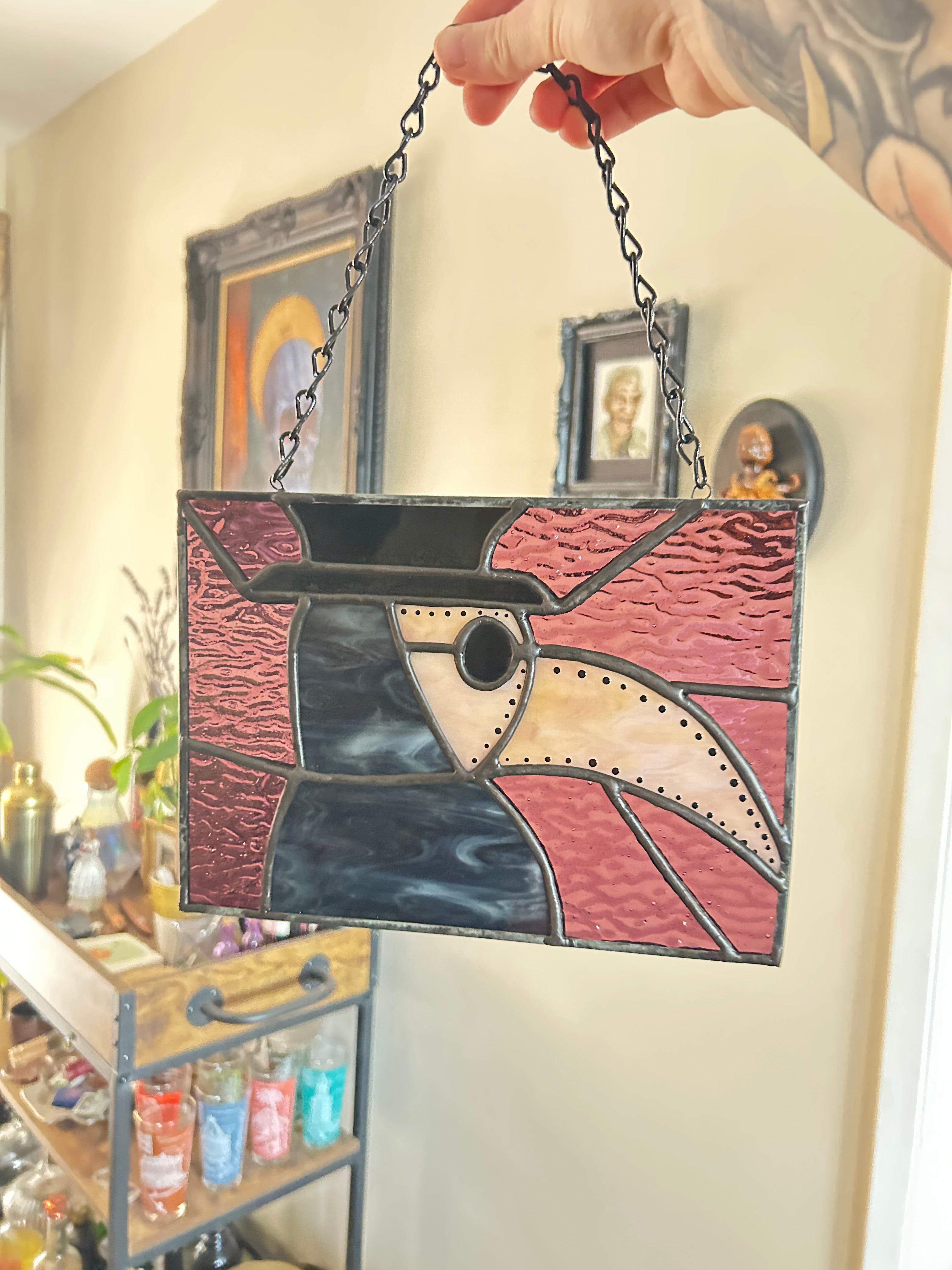 Stained Glass Plague Doctor