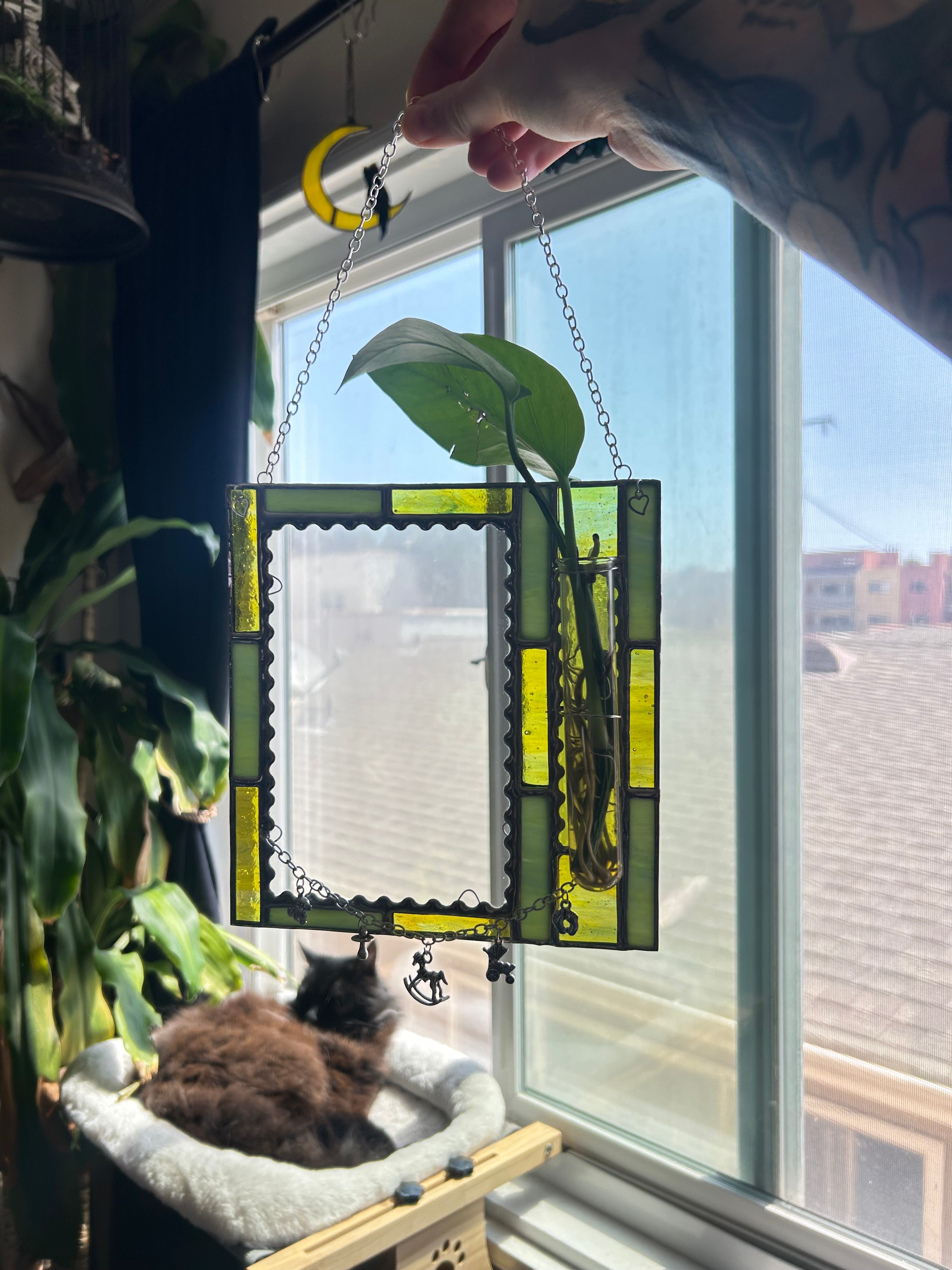 **MADE TO ORDER** custom stained glass picture frame