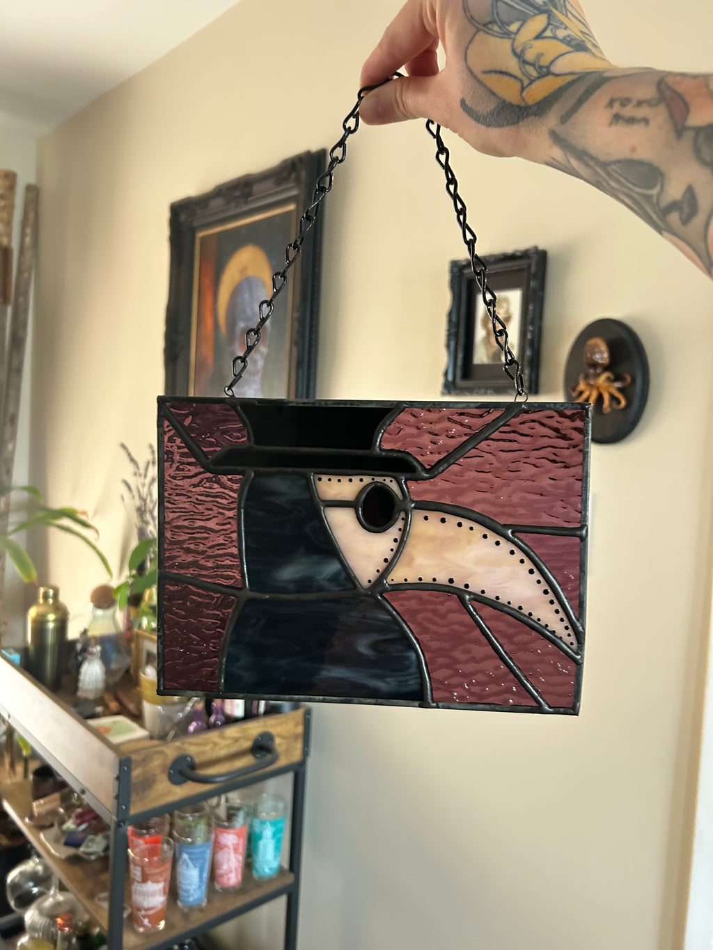 Stained Glass Plague Doctor