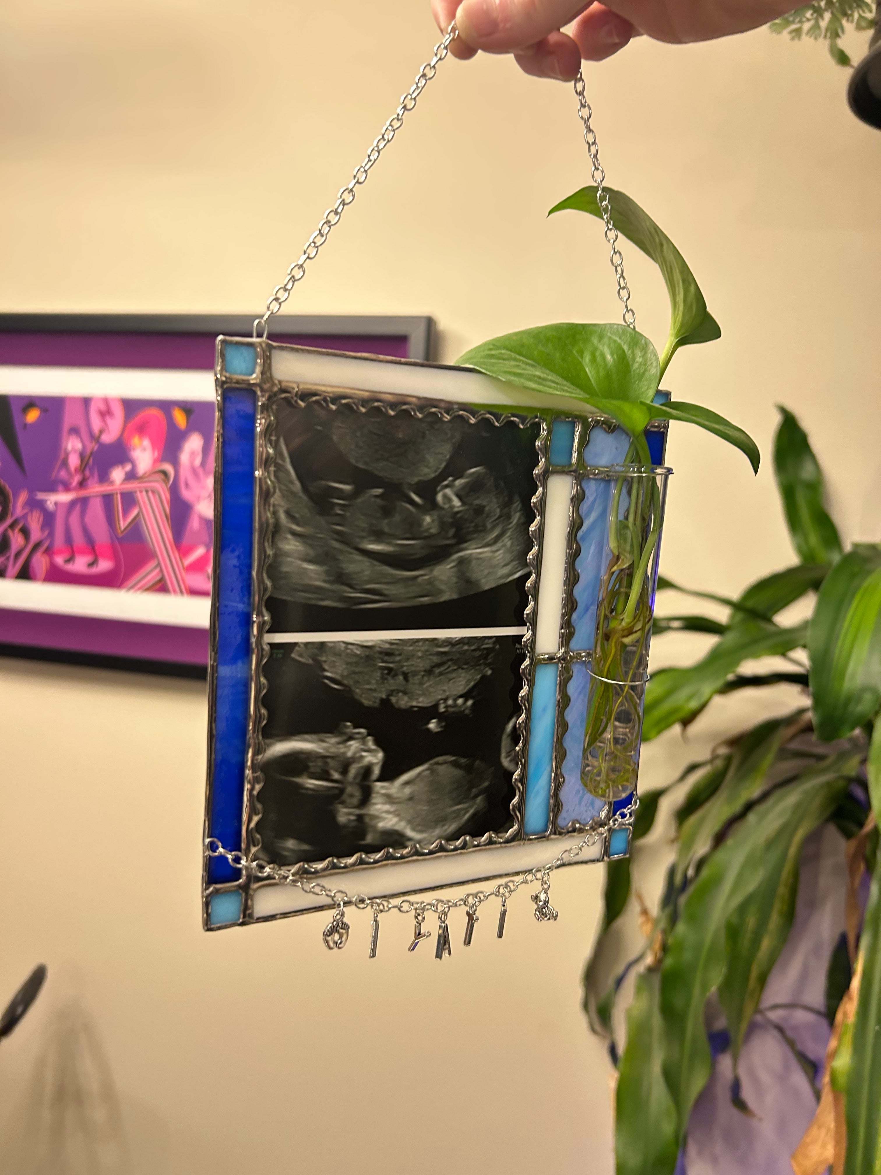 **MADE TO ORDER** custom stained glass picture frame