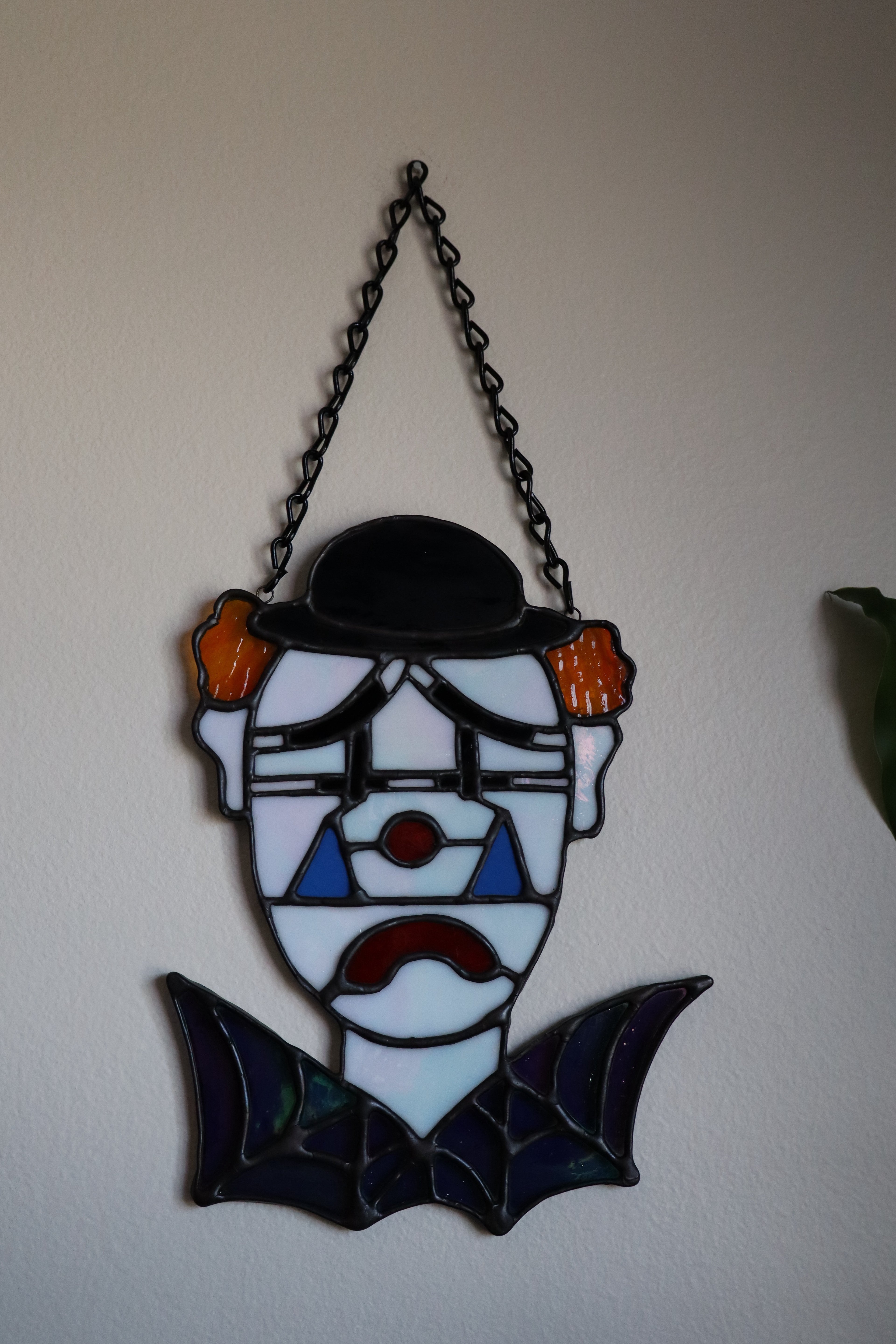 Stained Glass Sad Clown
