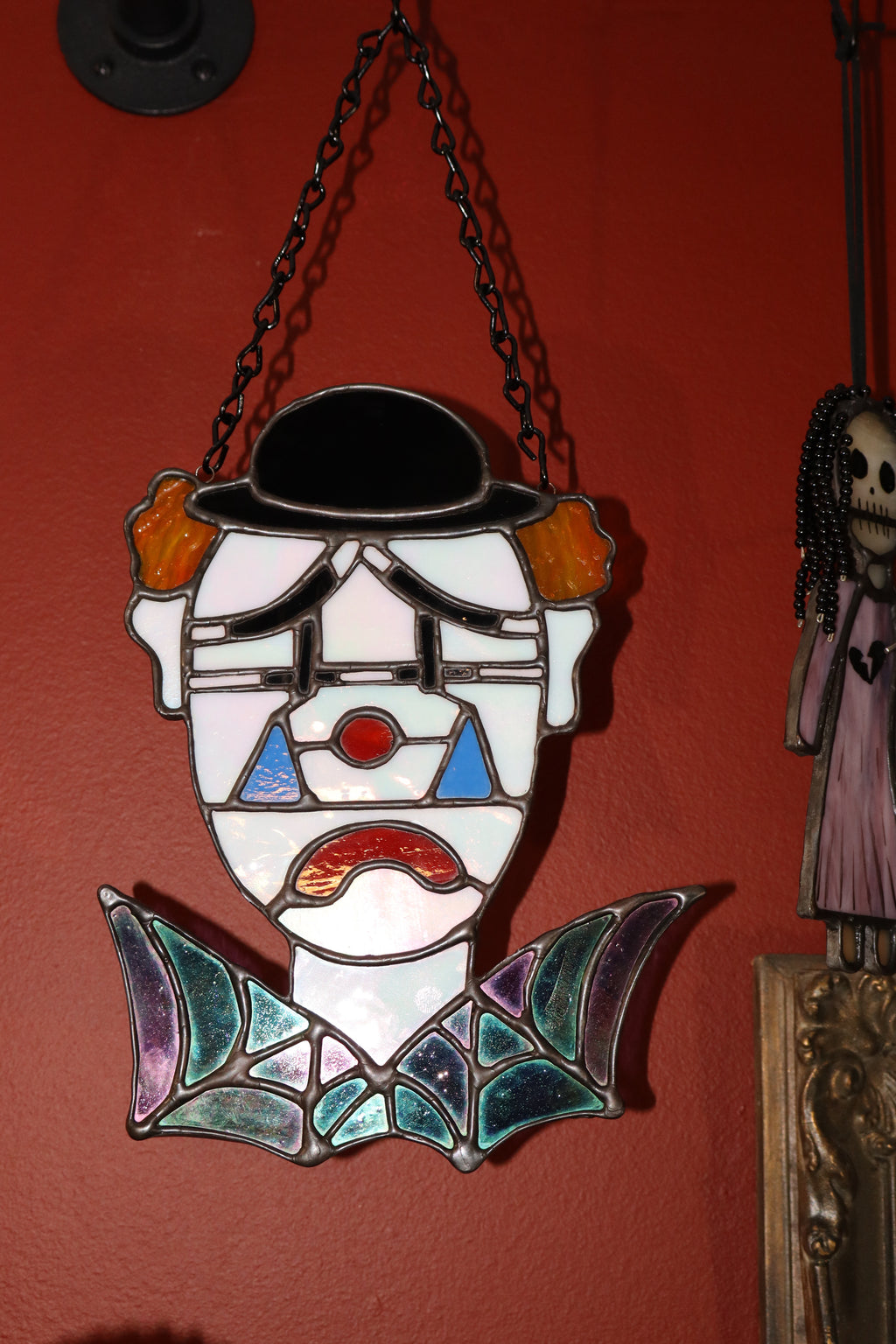Stained Glass Sad Clown