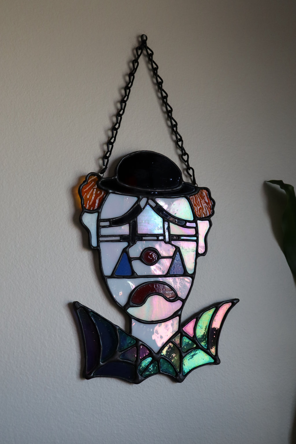 Stained Glass Sad Clown