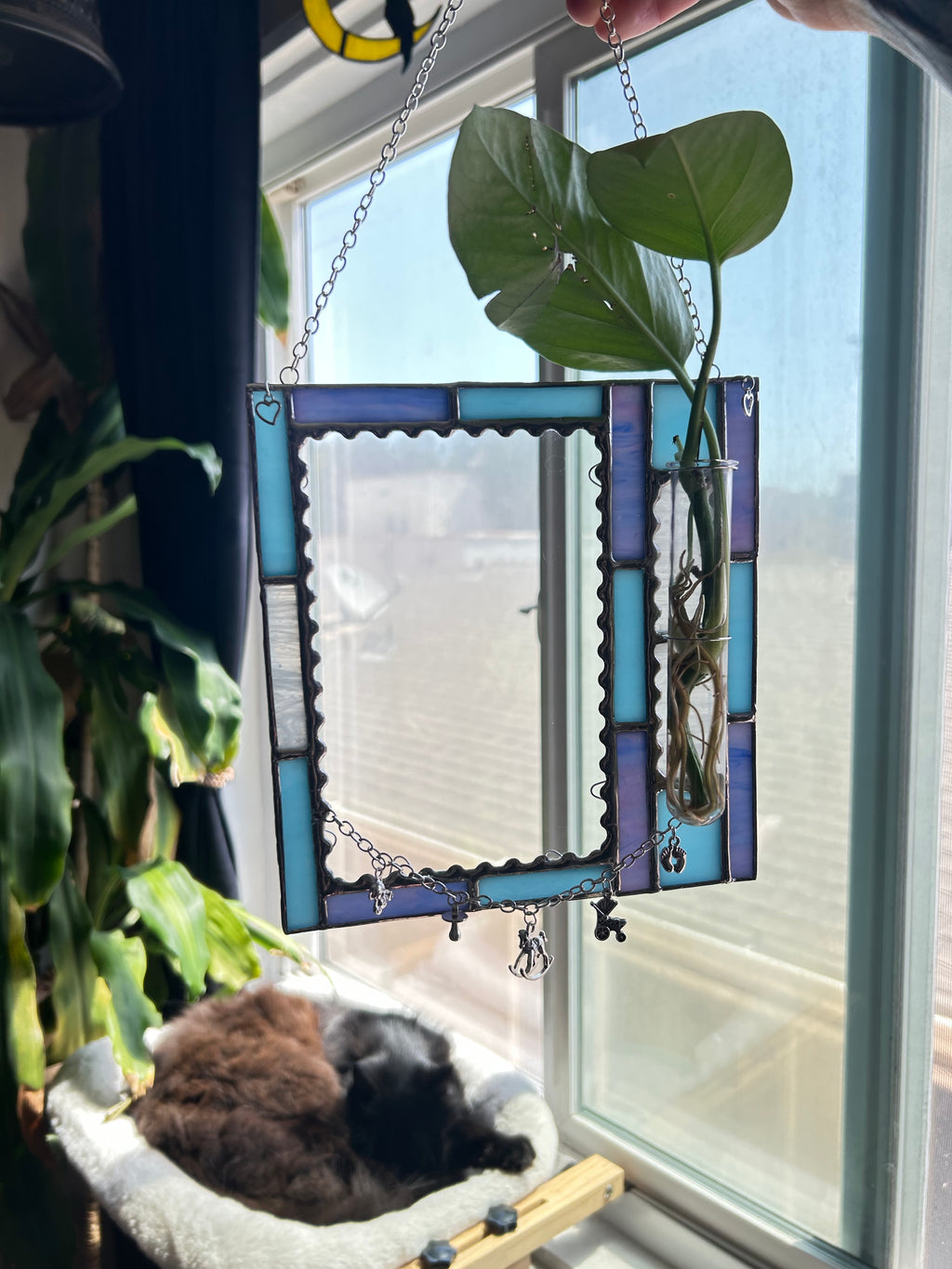 **MADE TO ORDER** custom stained glass picture frame