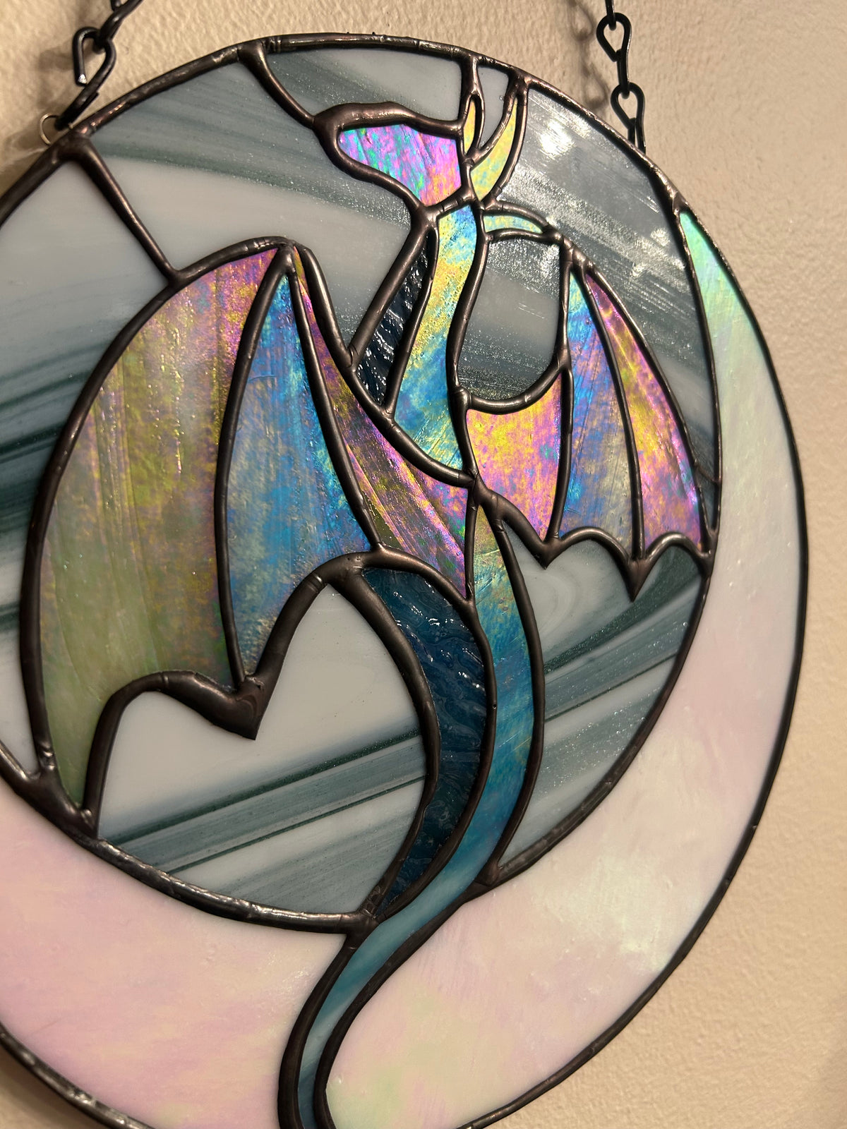 Stained Glass Moon Dragon