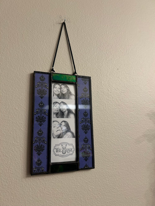 Haunted Mansion Inspired Stained Glass Photobooth Picture Frame