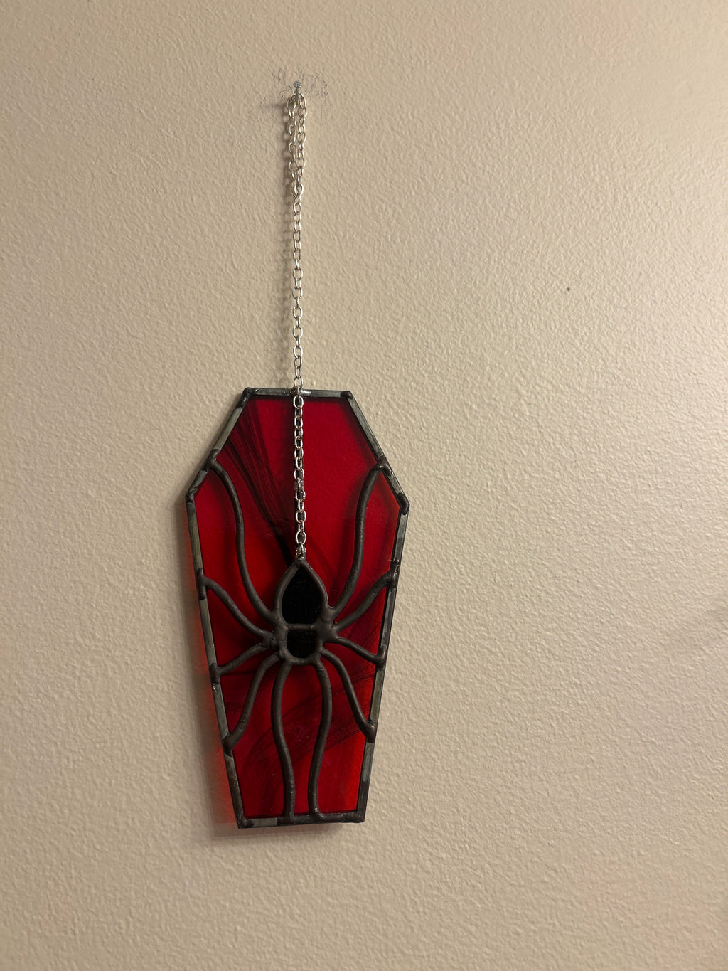 Stained Glass Spider Coffin