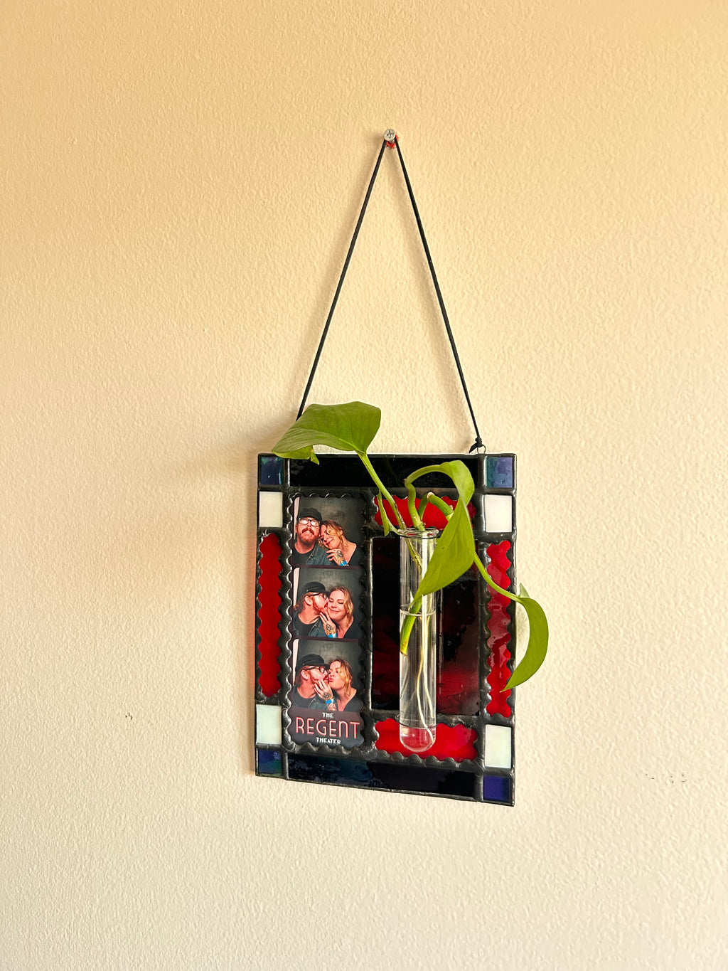 Stained Glass Photobooth Picture Frame with Plant Propagation