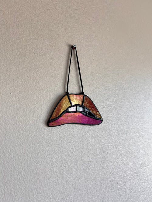 Rocky Horror inspired Stained Glass Mouth